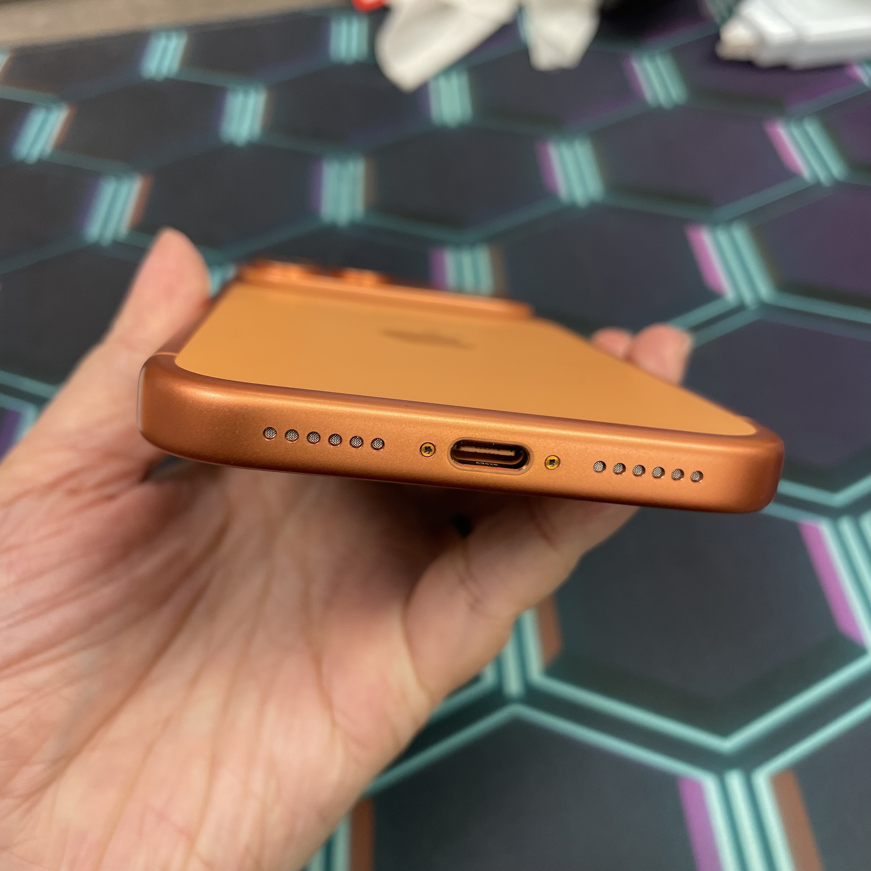 *8358 17 pro max 完美機 256GB 電100 橙色 orange