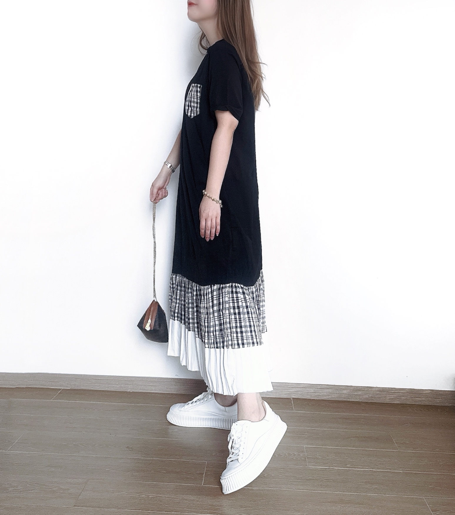 🌼初春優惠🍀 顯瘦格仔拼接Ops