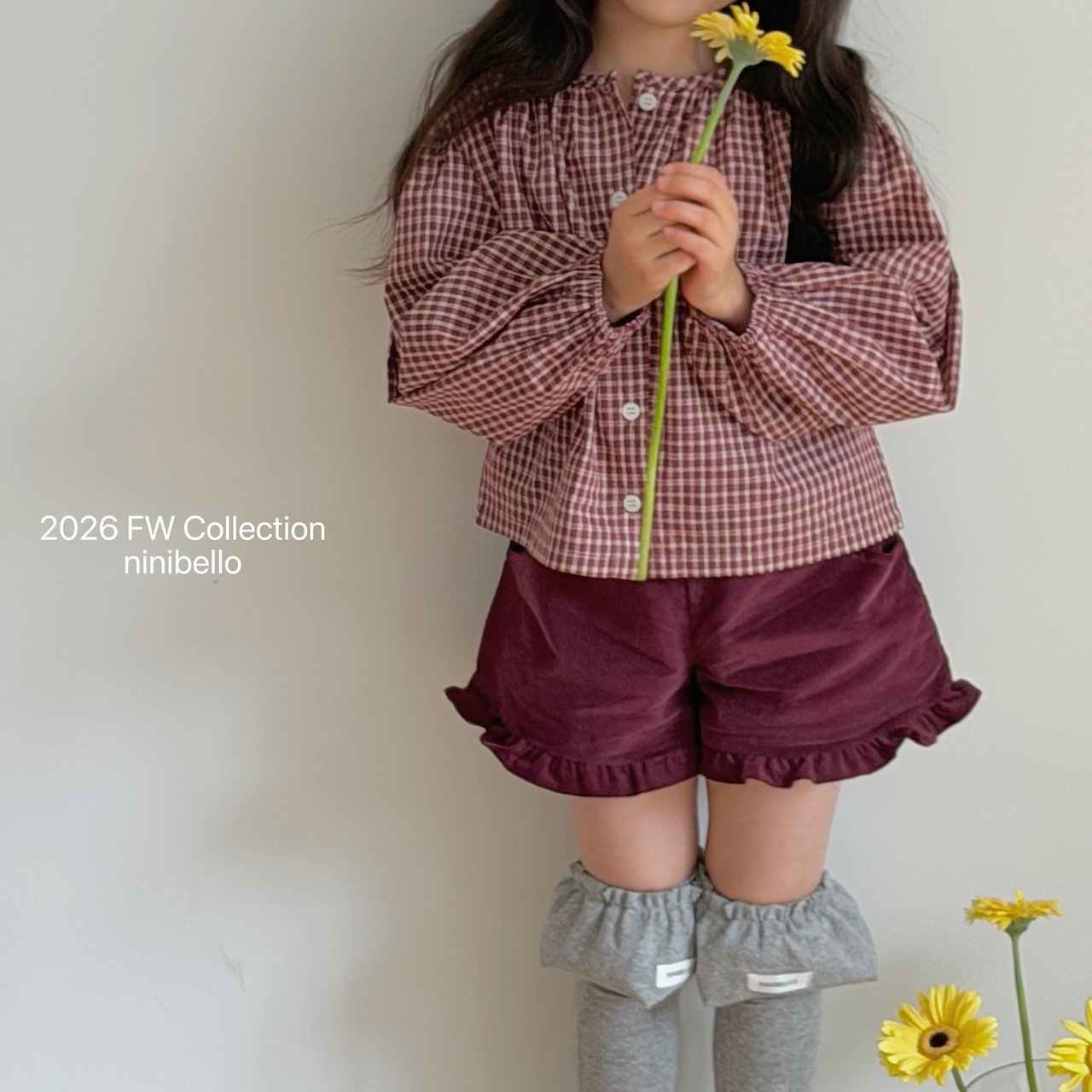 Ninibello | Heart Frill Corduroy Shorts 