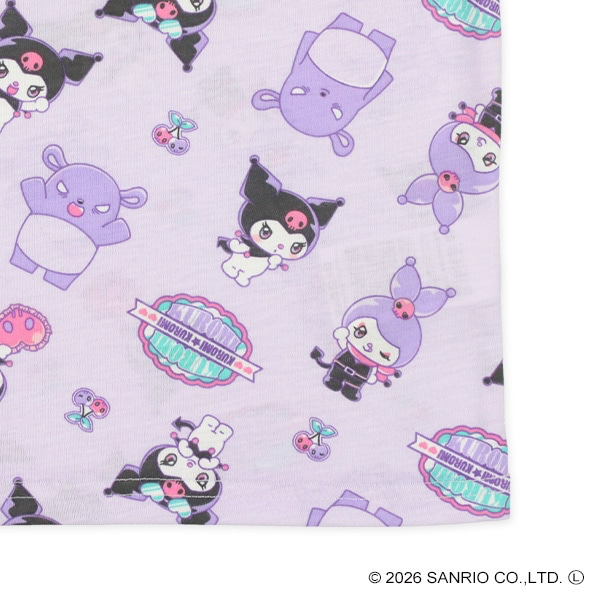 🇯🇵預訂 日本直送🇯🇵清爽材質Kuromi滿印短袖家居服上下套裝