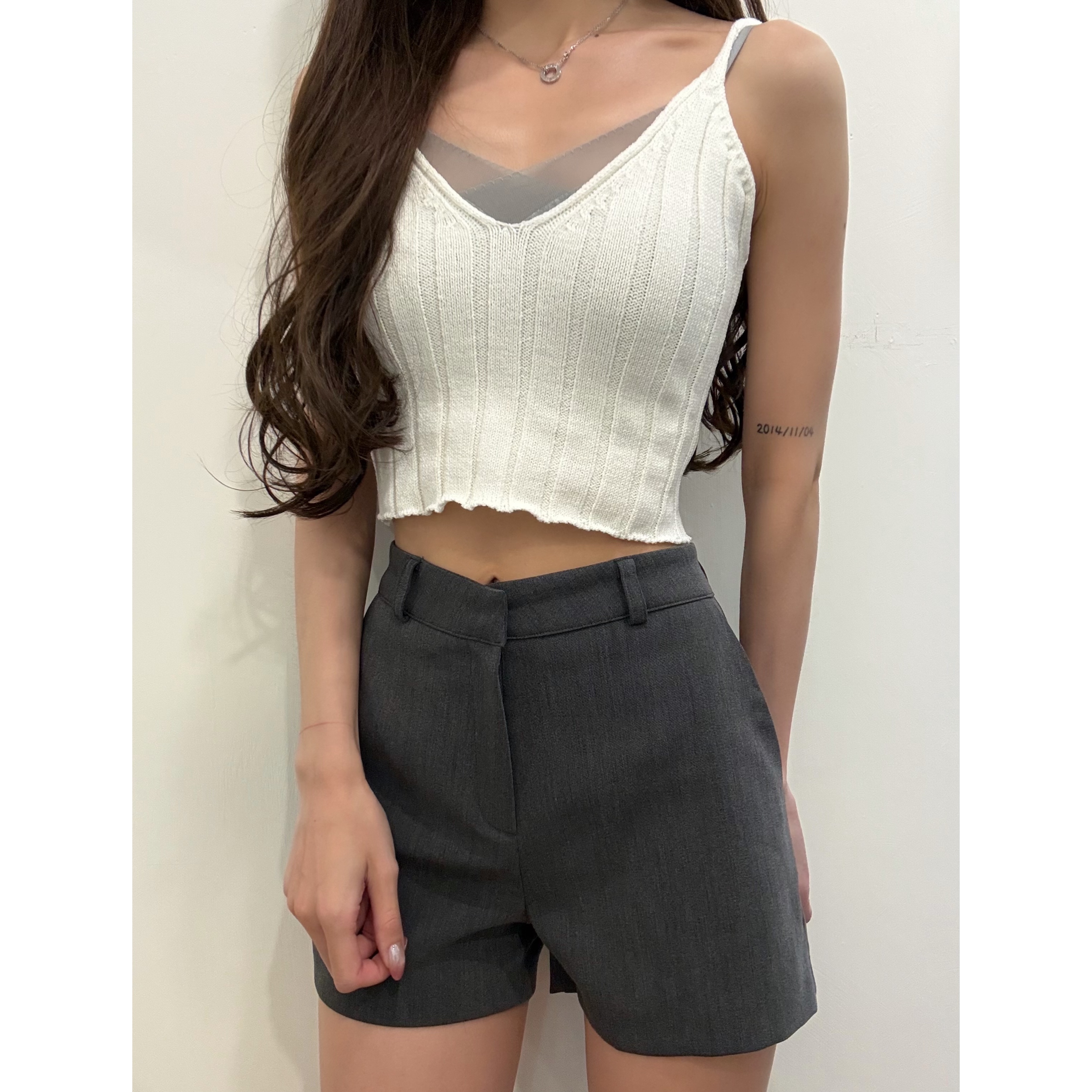 新品價6月6截單🤍2606A《TULLE NECKLINE BRA TOP》