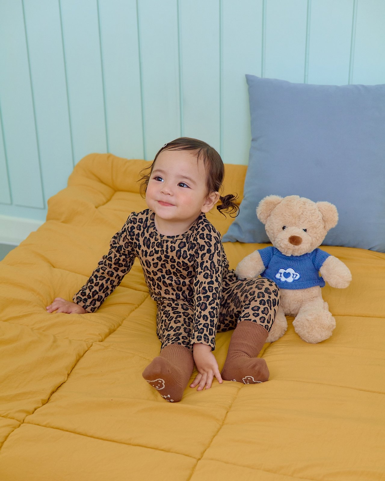 OOTT | Little Leopard Print Loungewear set