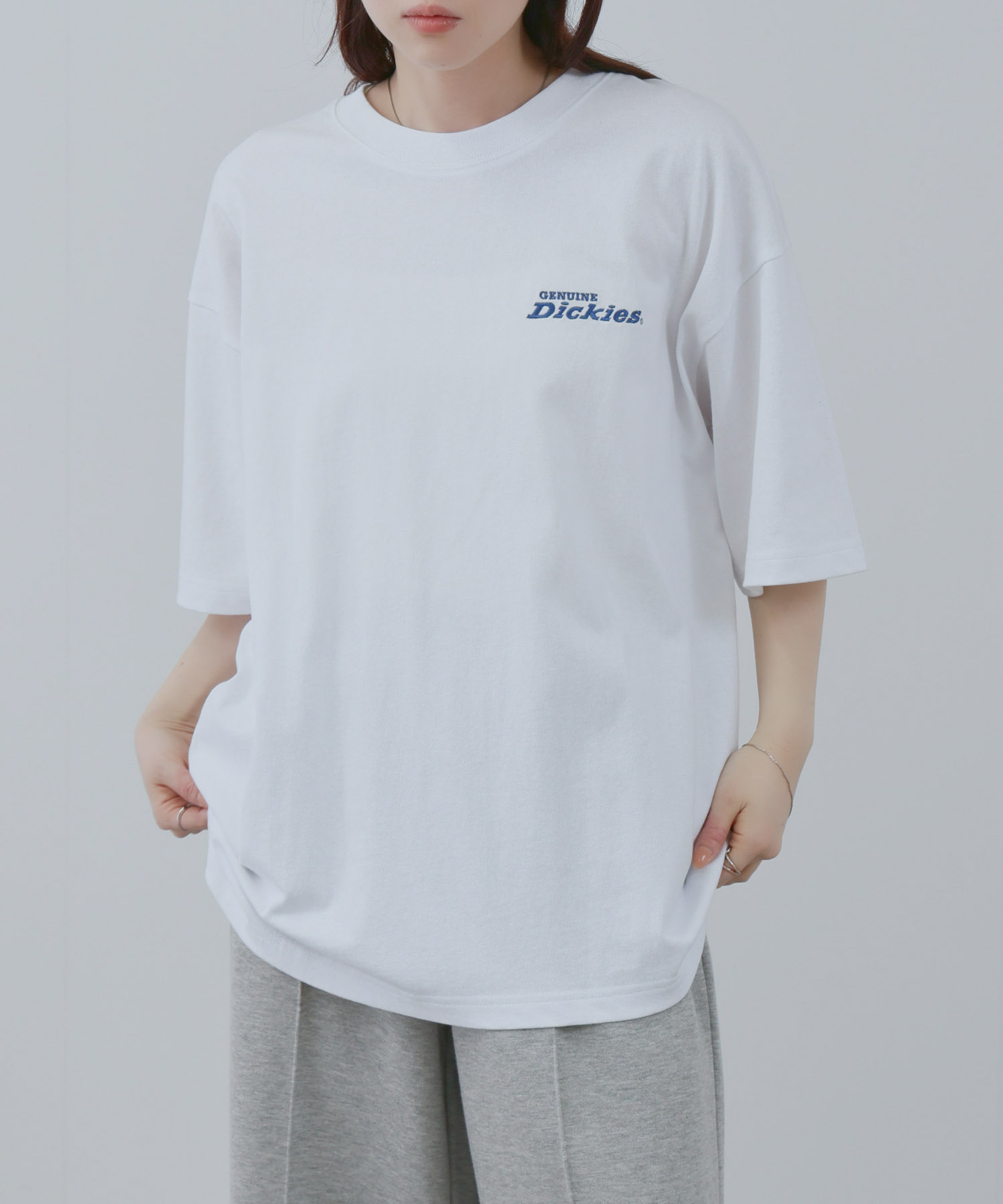 🆕【⭐訂購⭐】  🇯🇵日本直送 🌀❣️ #情侶裝❣️Dickies 牛仔布logo貼花 刺繡 寬鬆輪廓 短袖TEE[2款選] 🌀 [ELJA-0102][261111]