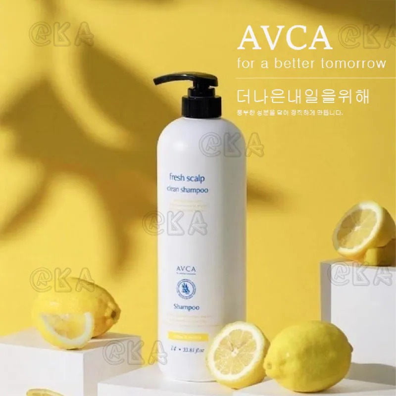 韓國 AVCA 柑橘檸檬頭皮淨化洗髮精1000ML-預計5月底到貨
