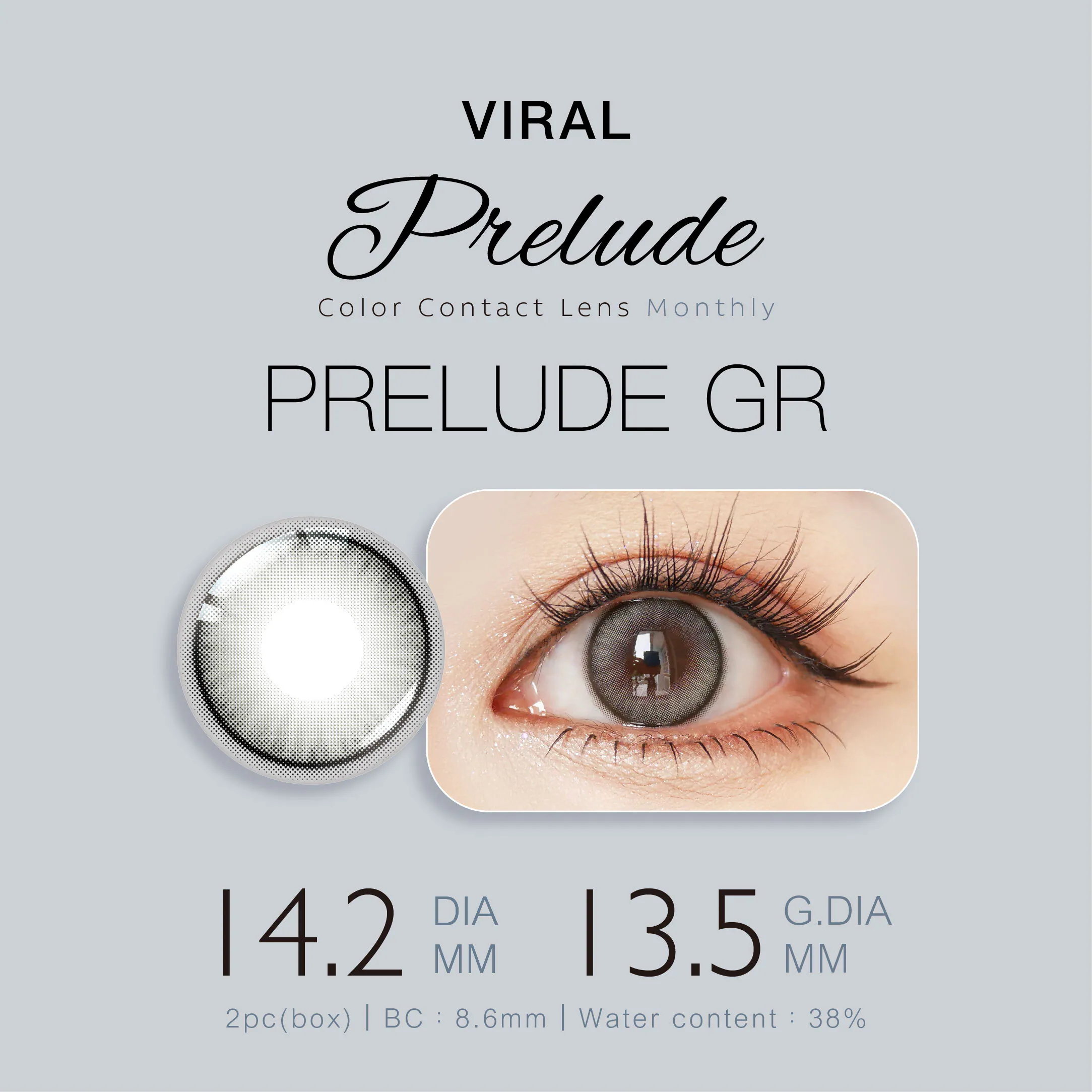 Karacon Viral Prelude - #362 序章灰 PRELUDE GR 月拋(2p)