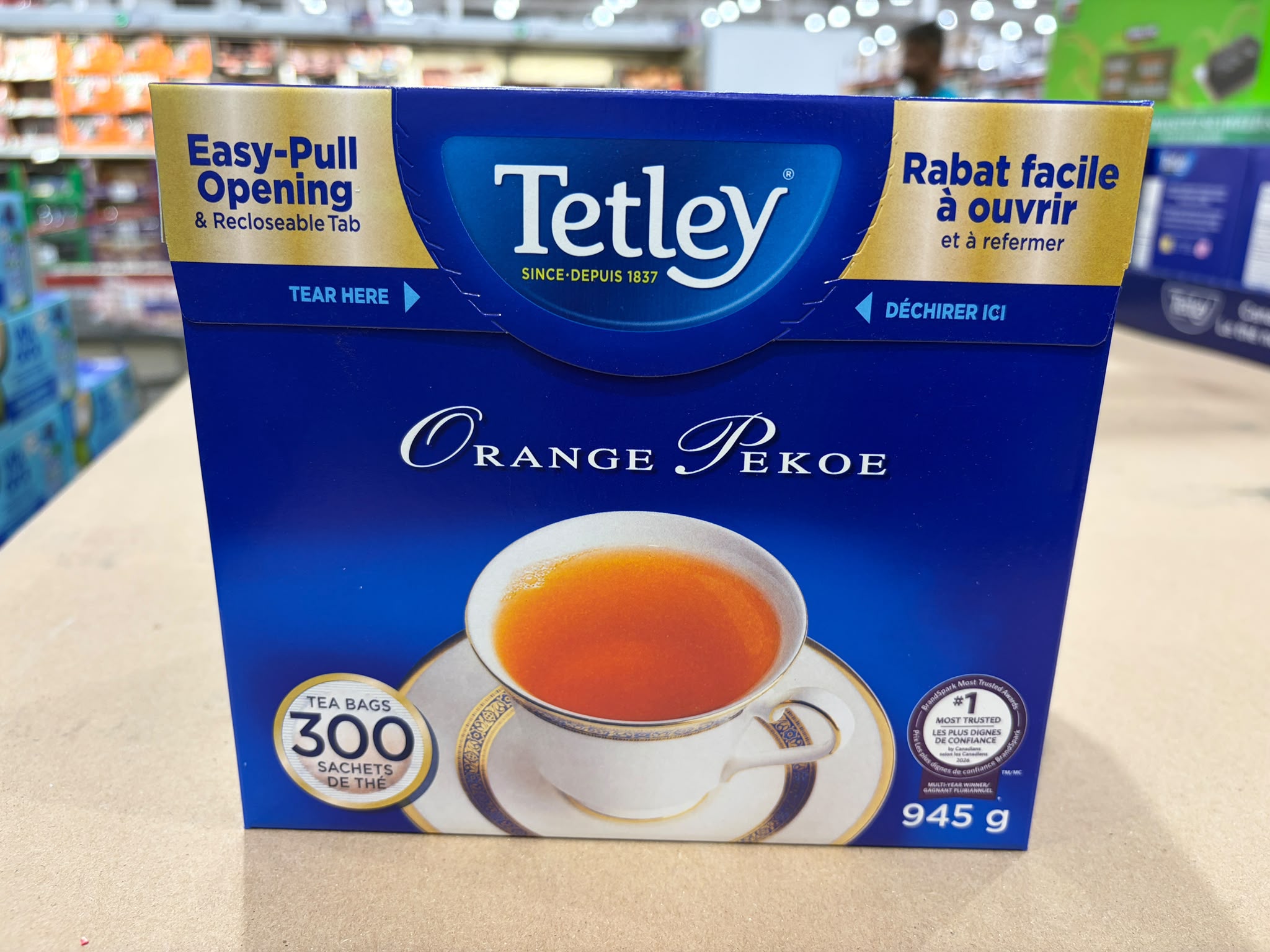 加拿大直送 │Tetley Orange Pekoe英式紅茶柑橘清香300包