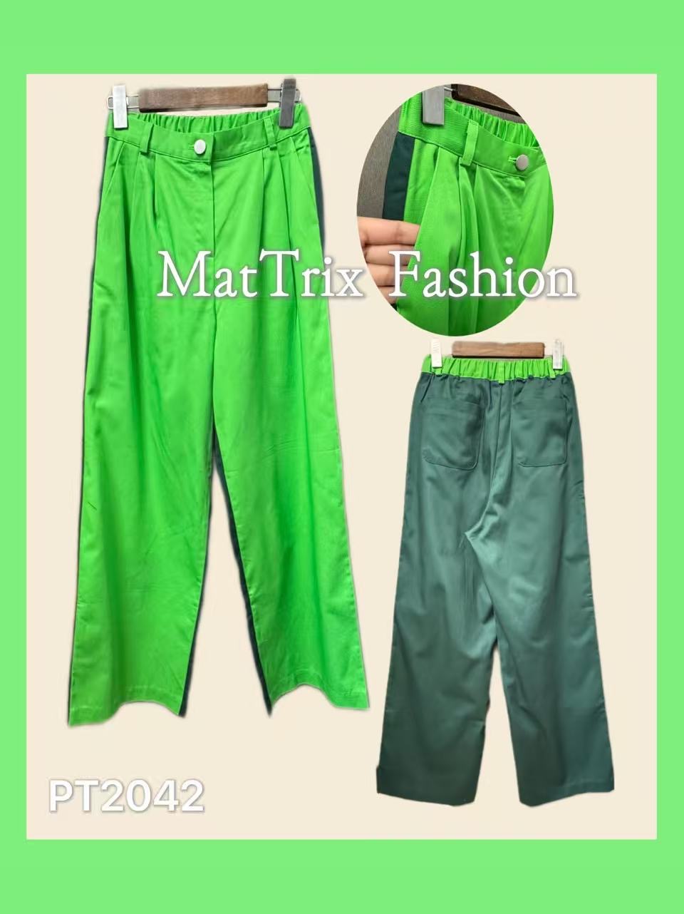 PT2042拼色闊腳褲 原價$299