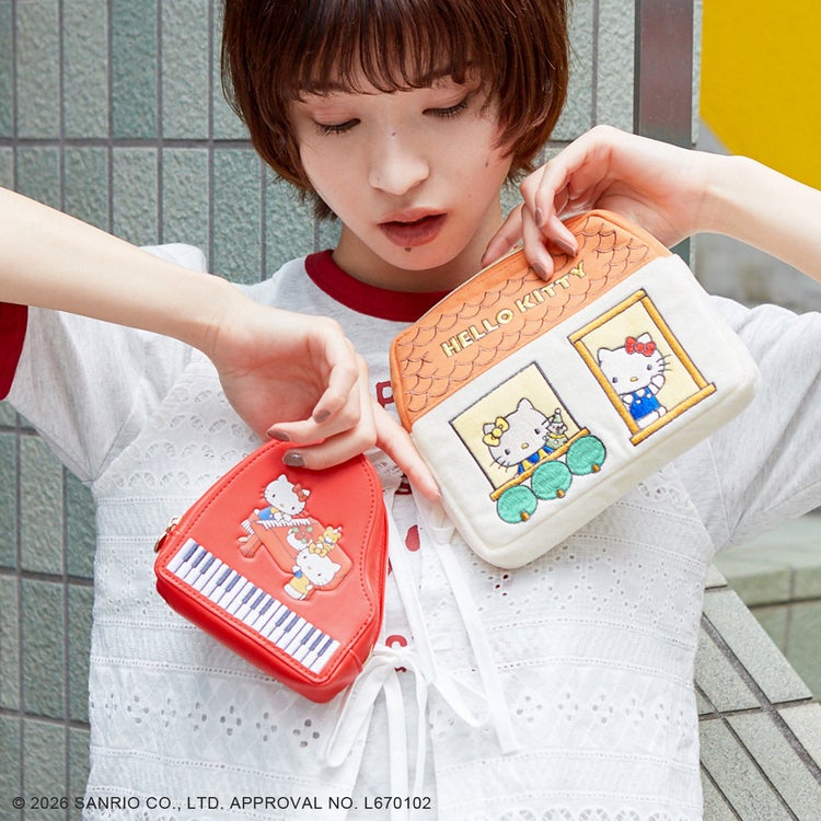 日本預訂📍日本Hello Kitty x Accommode可愛系列 - 化妝袋/收納袋 25/6日本開售