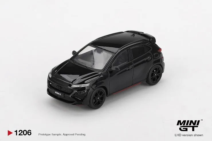 （預訂 Pre Order) MINI GT  ( MGT01206-L ) Hyundai KONA N Phantom Black