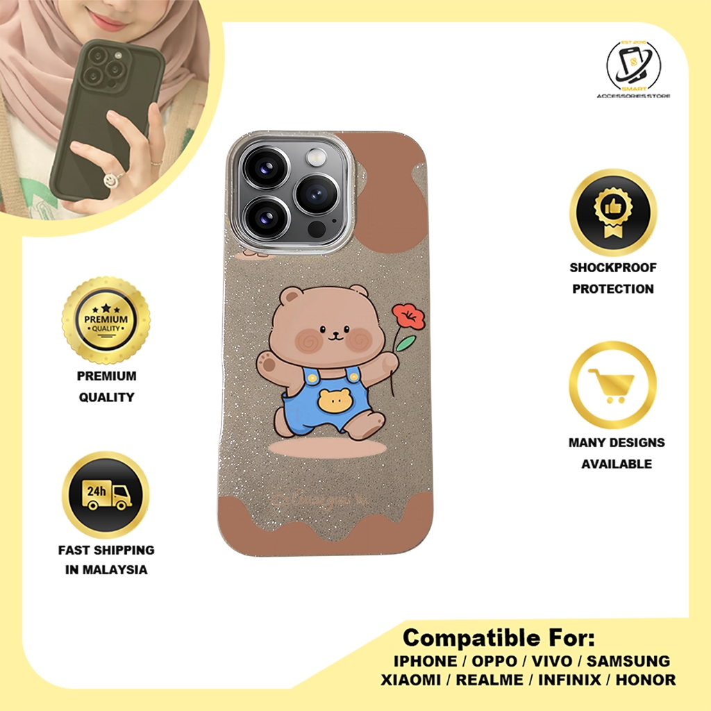 BLING CASE PHONE FOR IPHONE - DESIGN BEAR C