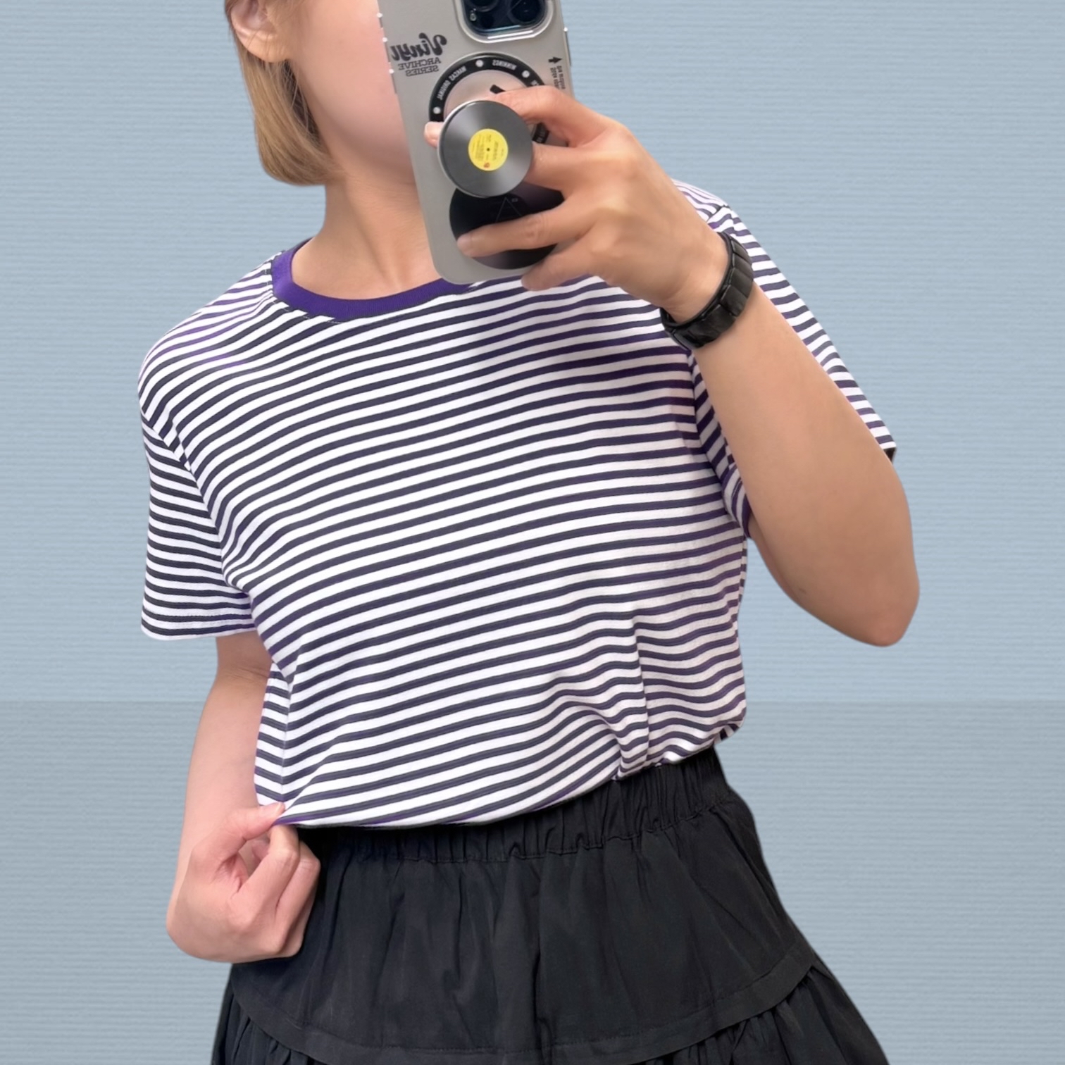 221246 橫間短Tee