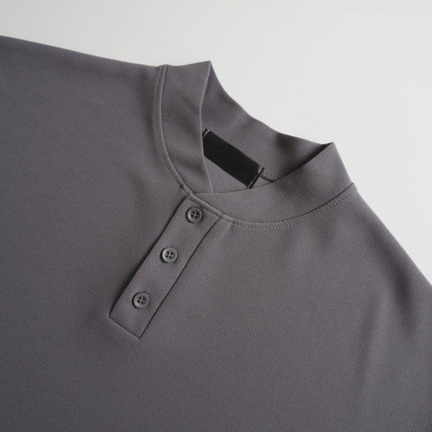 BEST | 🇰🇷亨利領3鈕扣Tee 