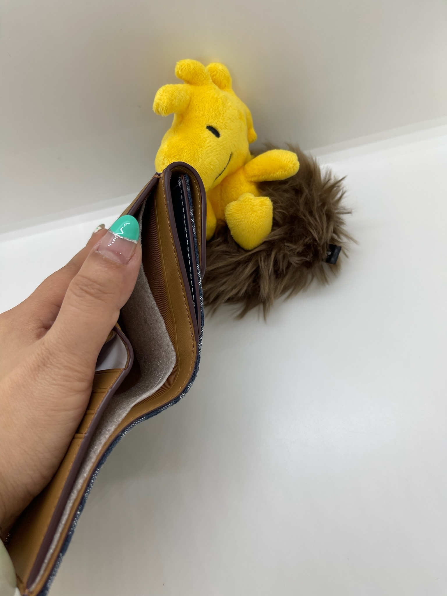 ✈️🇨🇦🇺🇸Coach outlet 摺疊式深藍色💙Signature C pattern 銀包👛現貨