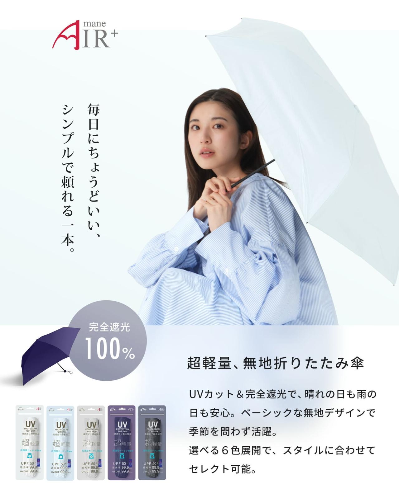 *日本 直送 NAKATANI Air 超輕量防UV縮骨遮2把超值裝*