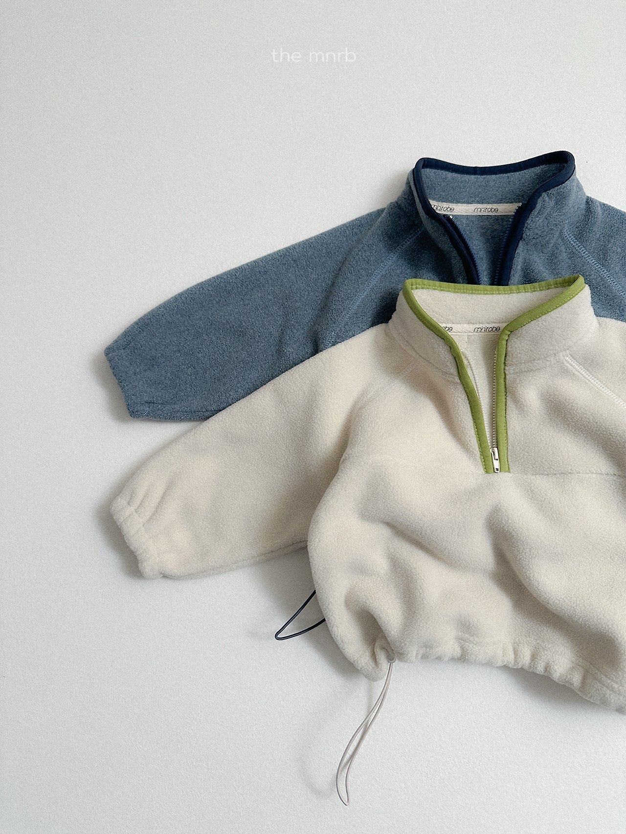 Mnirobe | Two-tone fleece half zip