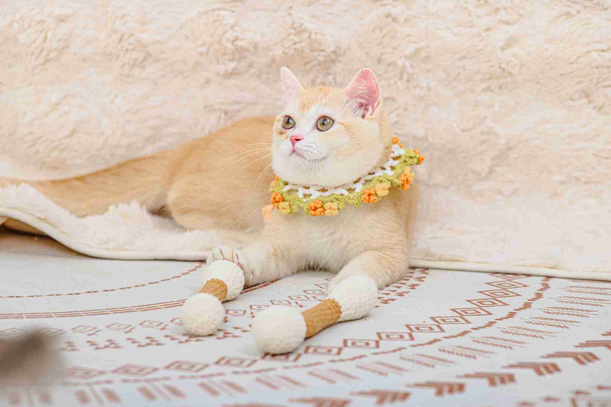 蘑菇森林｜台灣純手工製貓草包 棉花棒 (18cm)