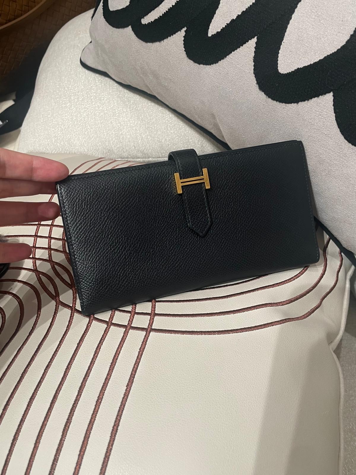 Hermes Bearn Long Wallet Stamp Z 100%Authentic, 95%New