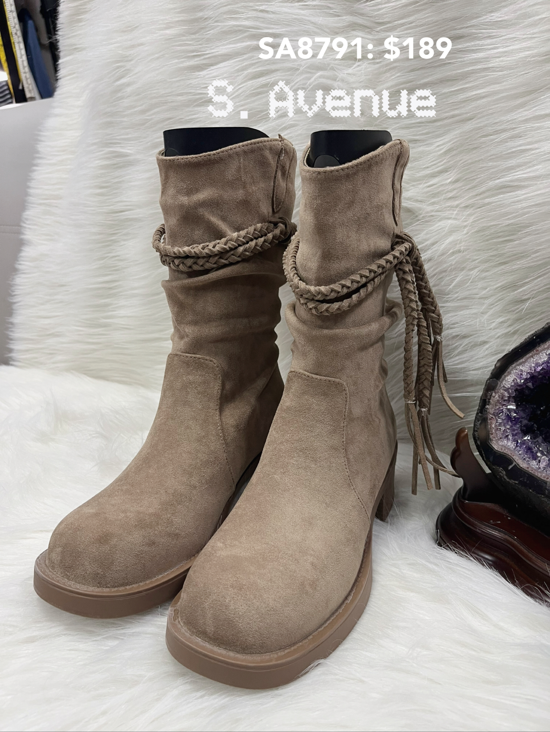 SA8791:  有踭側辨織帶中boot