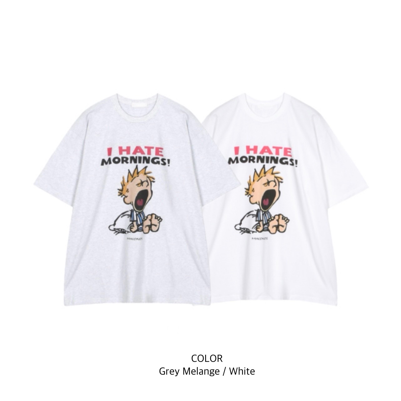 🇰🇷Hate Mornings Tee