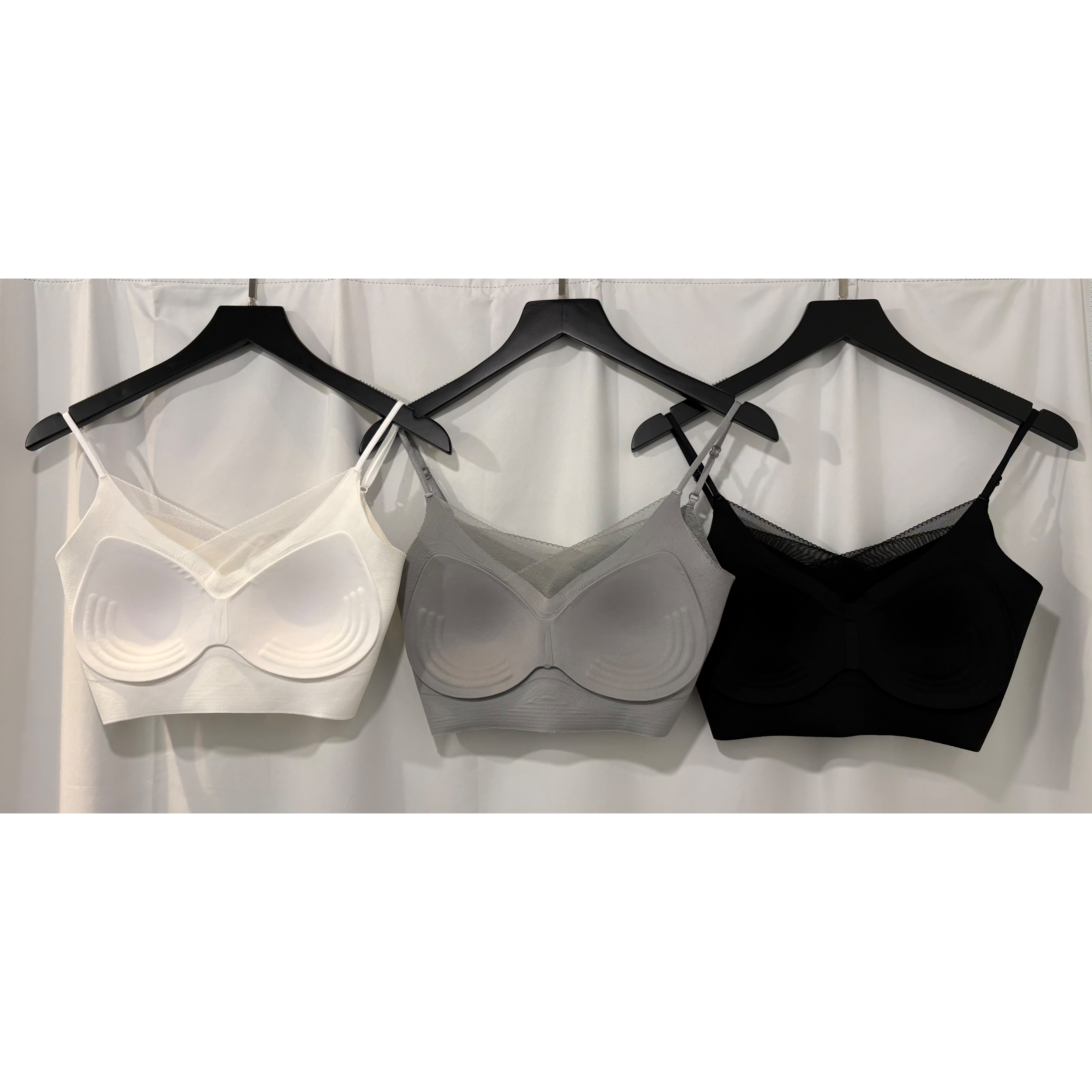 新品價6月6截單🤍2606A《TULLE NECKLINE BRA TOP》