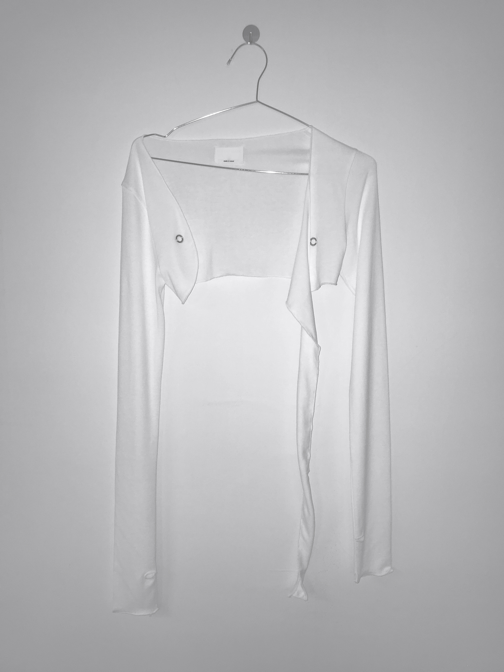 Asymmetrical Grommet Crop Bolero