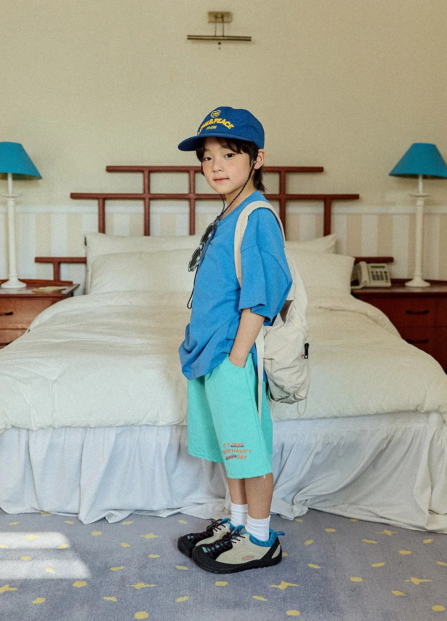 Luna字母五分短褲 2色