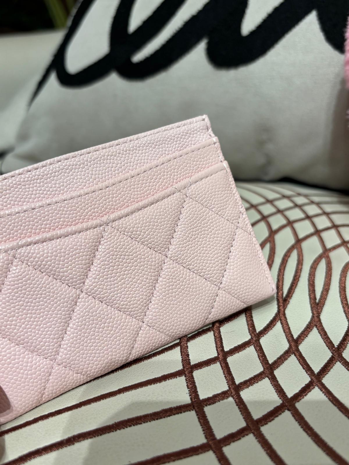 Chanel card holder 荔枝牛皮金扣 98%new ✅晶片✅塵袋