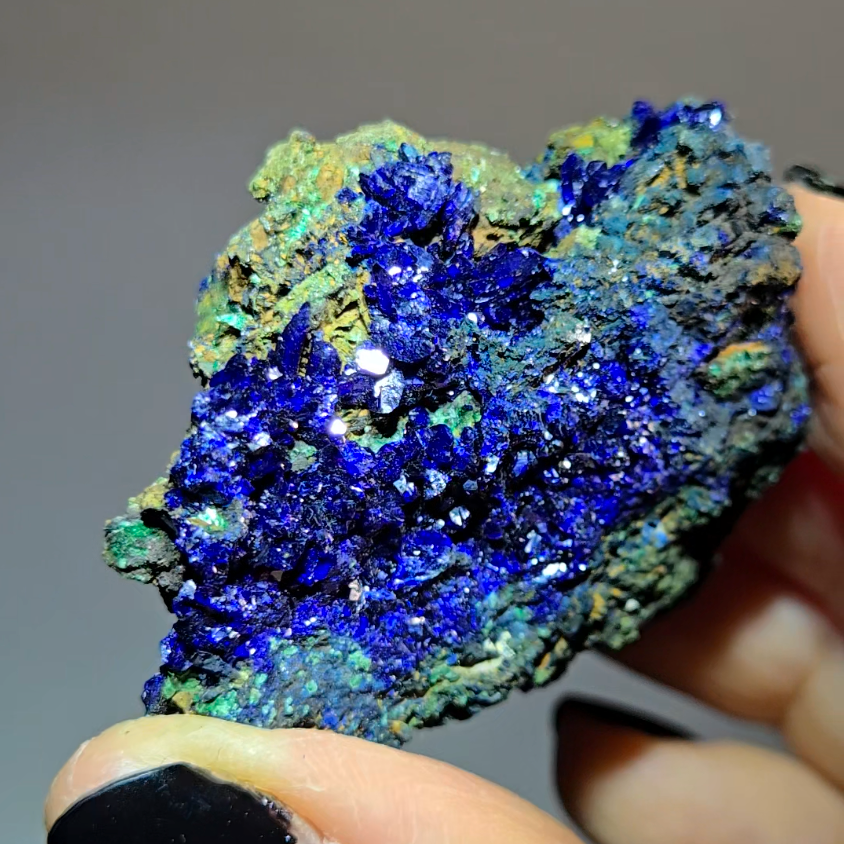 Azurite specimen with gemmy royal blue formations - AZ1
