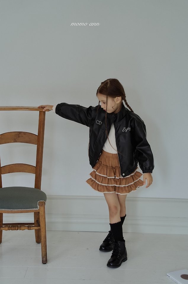Momoann | Suede Tiered Skirtpants