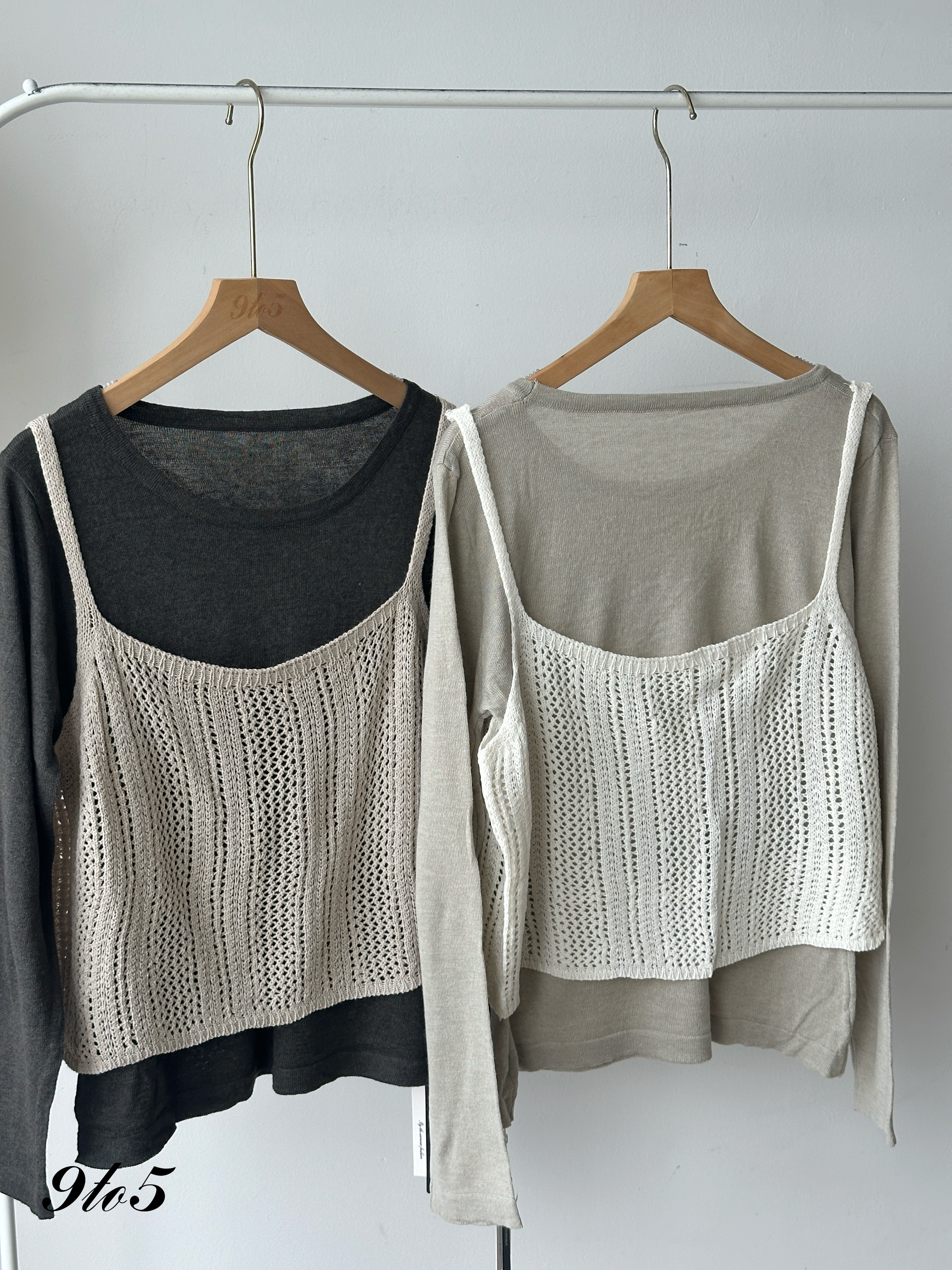 T4099 Two-Piece Knit Top - 5 Colors 