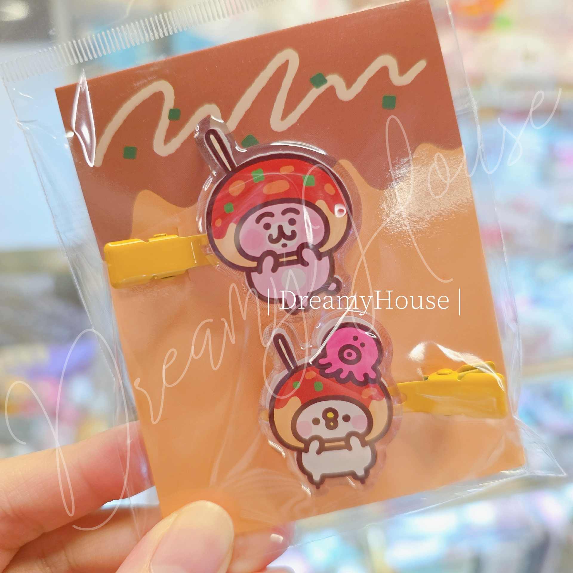 日本 kanahei KIDDYLAND 大阪梅田店 10週年記念 章魚燒系列 髮夾SET