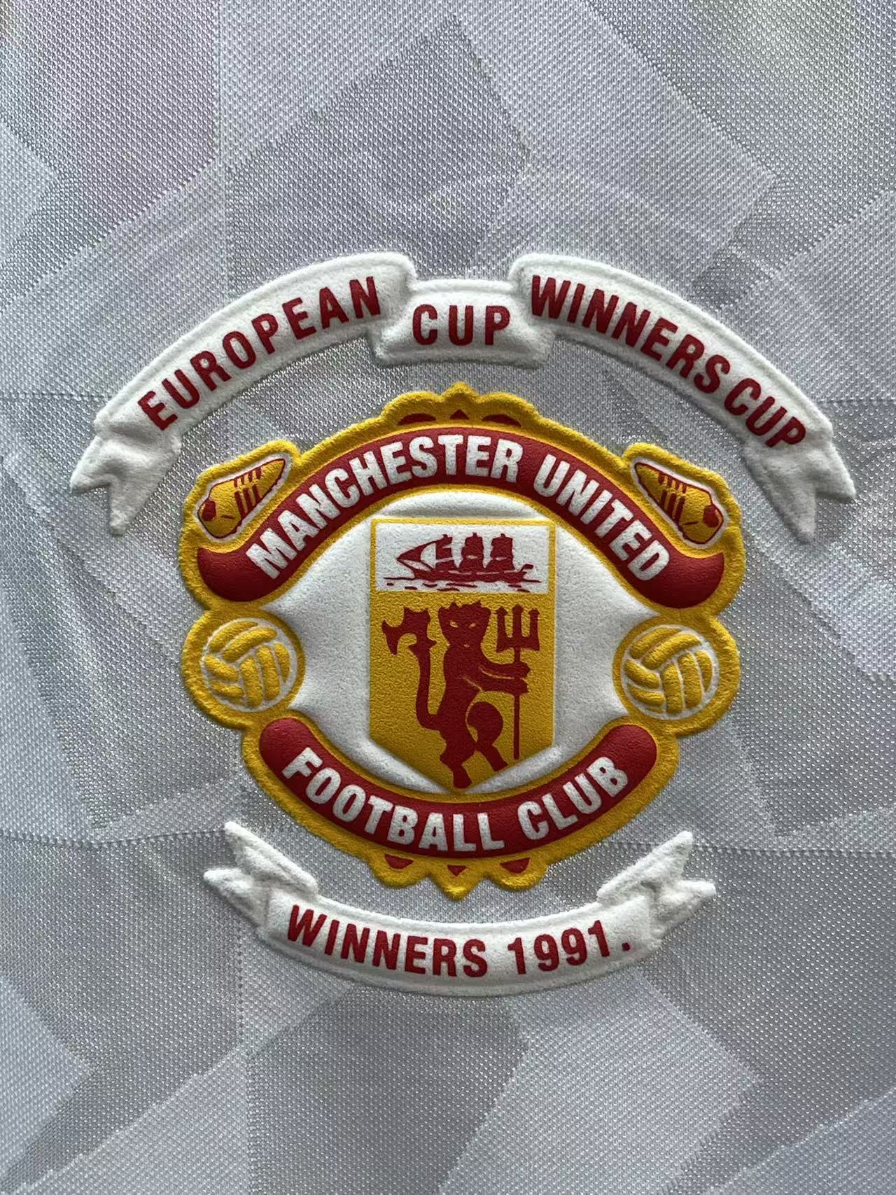 1991 Manchester United Cup Winner Cup Reissue Shirt #7 