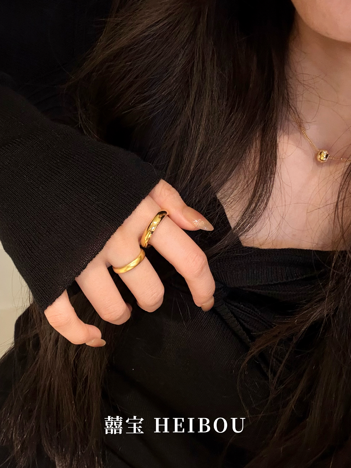 【无氢5D】光面/古法泥鳅背-戒指