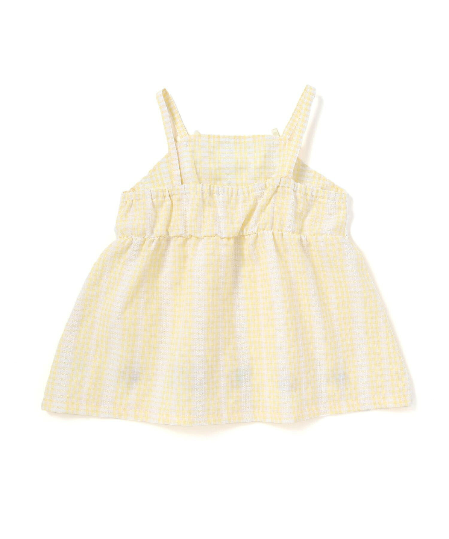 🆕【⭐訂購⭐】🇯🇵日本直送🌀#肉桂狗/ #布丁狗  泡泡袖印花TEE+格紋喇叭胸衣 兩件套🌀[ELBA-0161][260310]