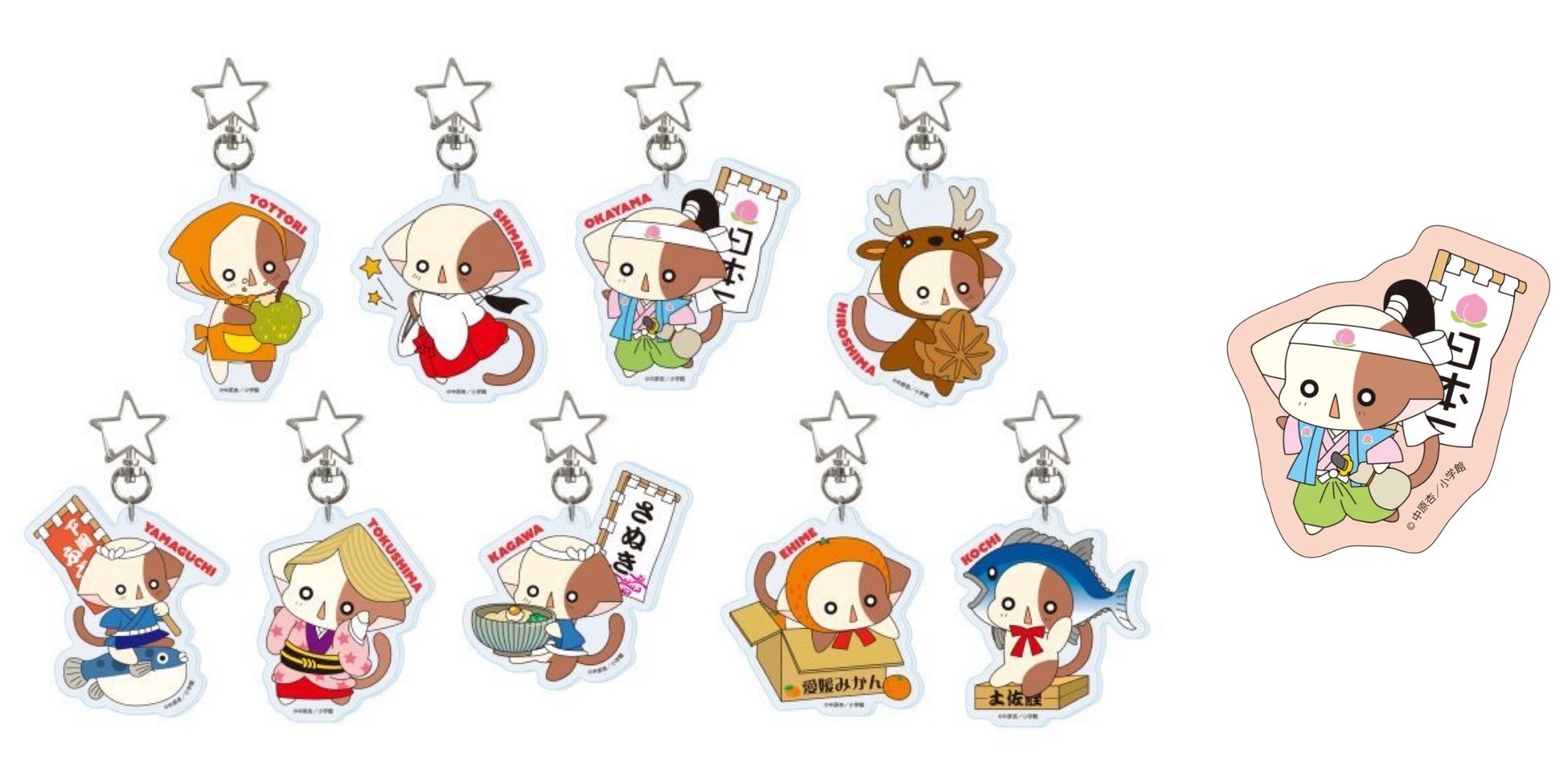 花漾明星/星夢天使 奈仔亞加力匙扣連貼紙 #P-GLG0301 [小學館] (PRE-ORDER) [2026/03]