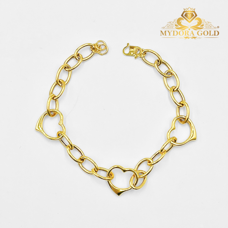MYDORA Rantai Tangan MAD love | EMAS 916/22k