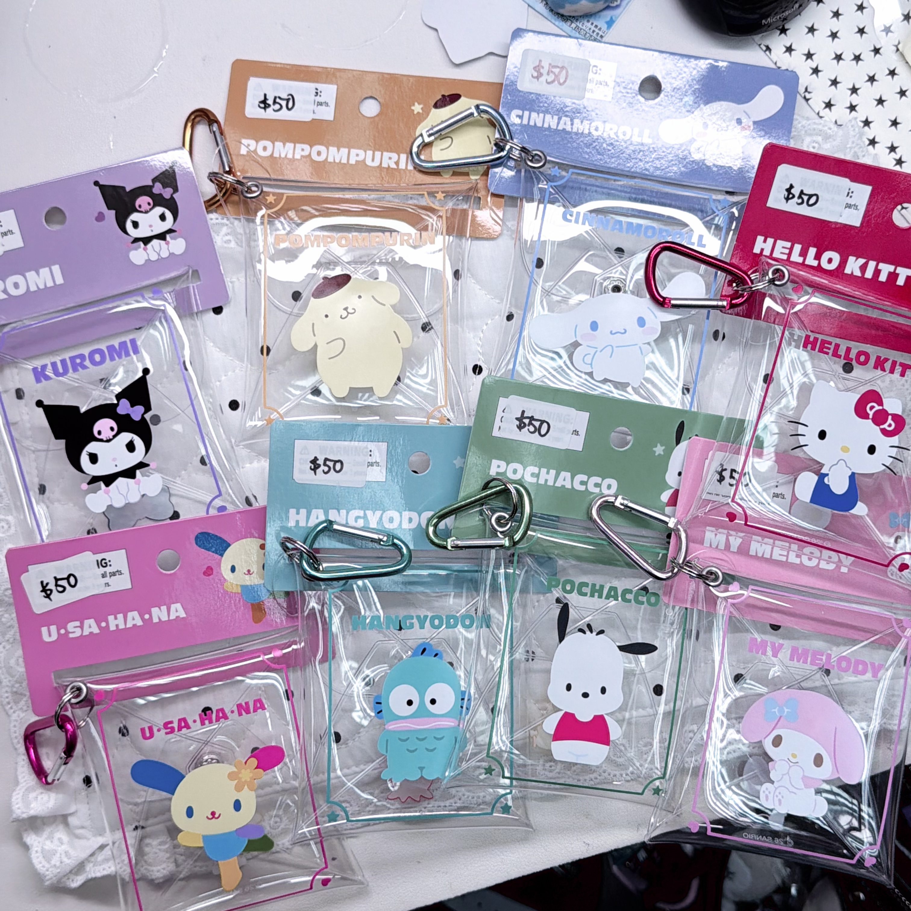 Sanrio 透明pouch ~10x9cm