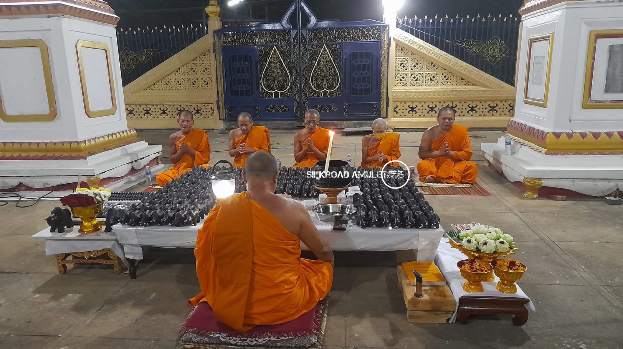 具有反彈符管力量的弓箭牛🪞🦬🏹 龍婆披贊 佛曆2565  派也告勒達辣夢冠  第一期  弓箭牛 附全高清防水殼｜師父親寫四大元素符