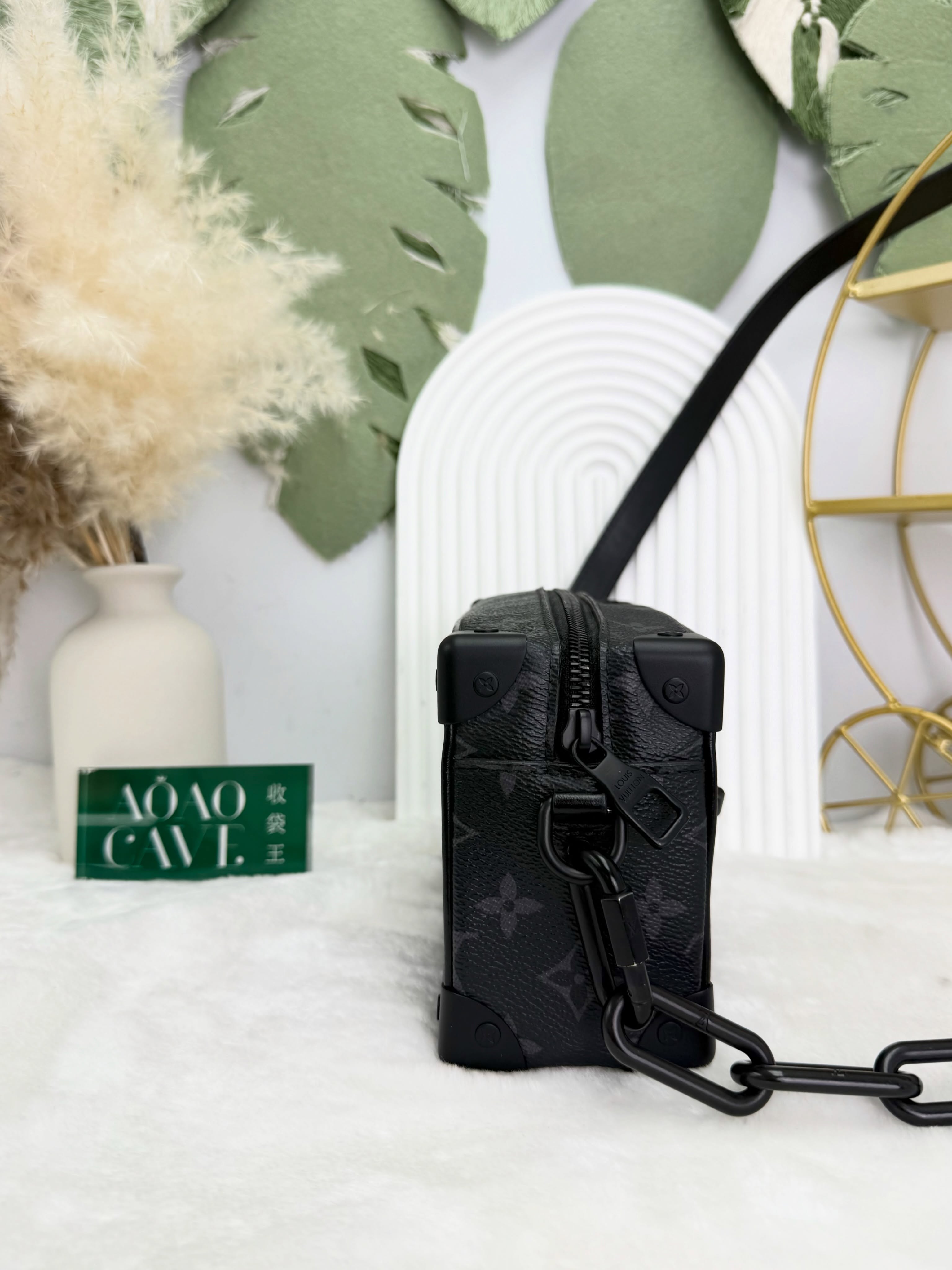 LV👜 PRE OWNED 🛍️Mini Soft Trunk 黑色老花 晶片款🖤