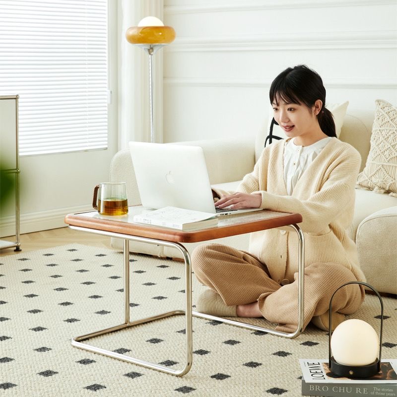 中古茶几客廳家用小戶型茶台組合輕奢現代網紅藤編簡約不鏽鋼ins coffee table