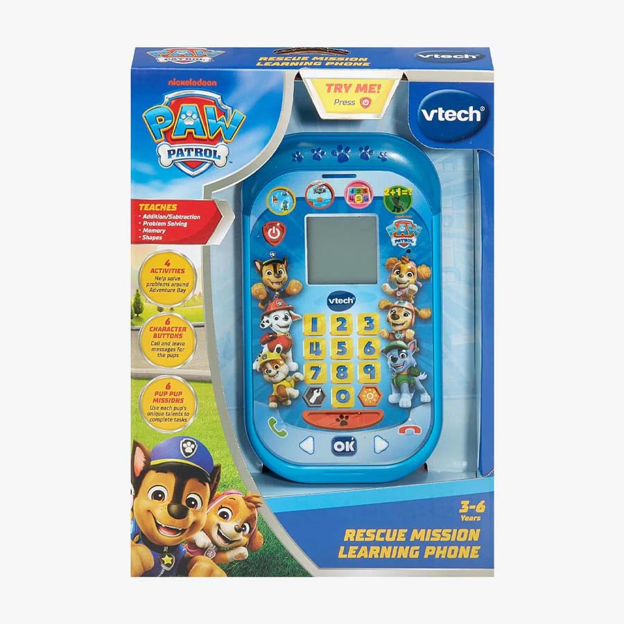 VTech PAW Patrol 救援任務學習電話｜Learning Phone 英文版互動玩具