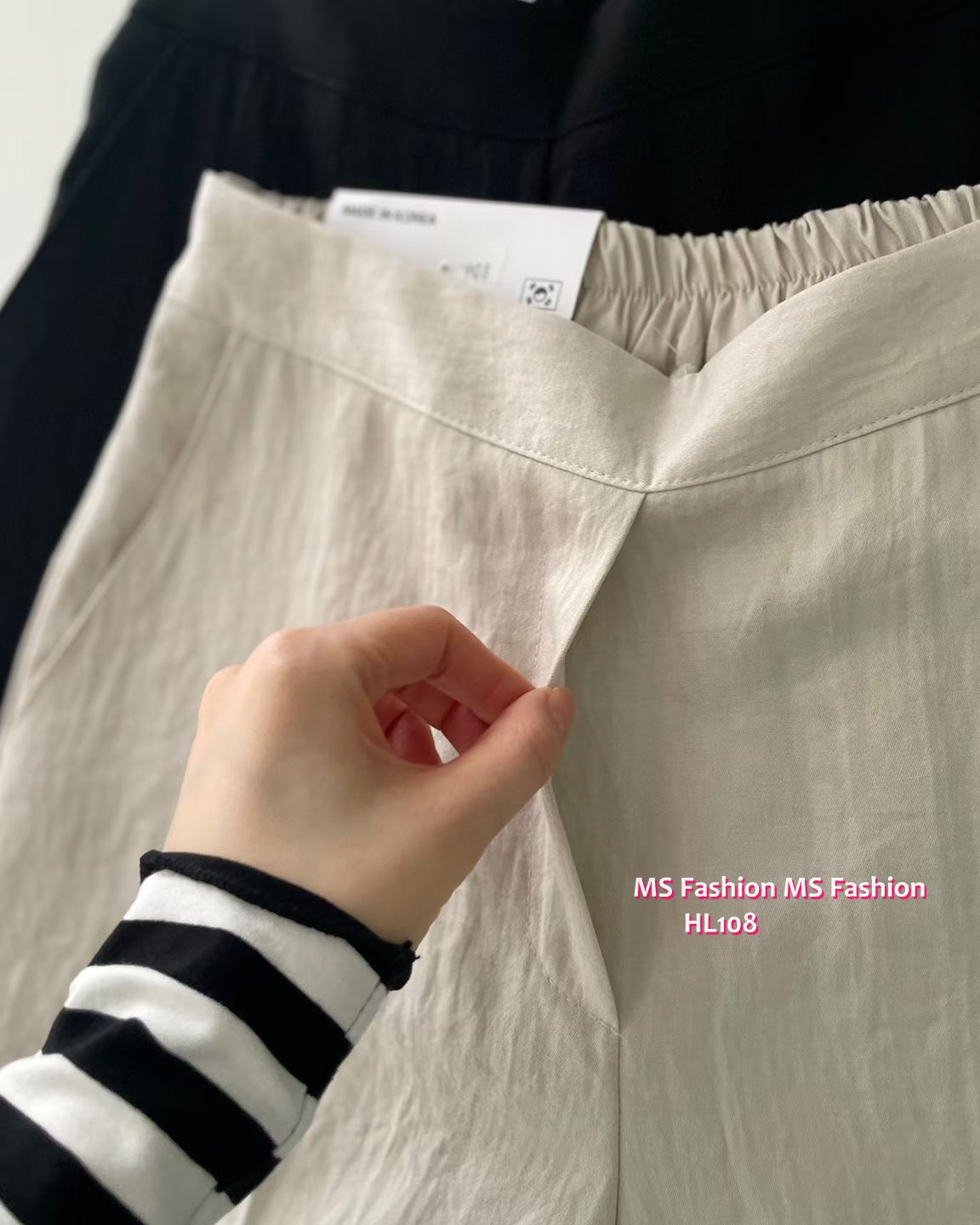 HL108 韓國🌼Howluk七分闊褲