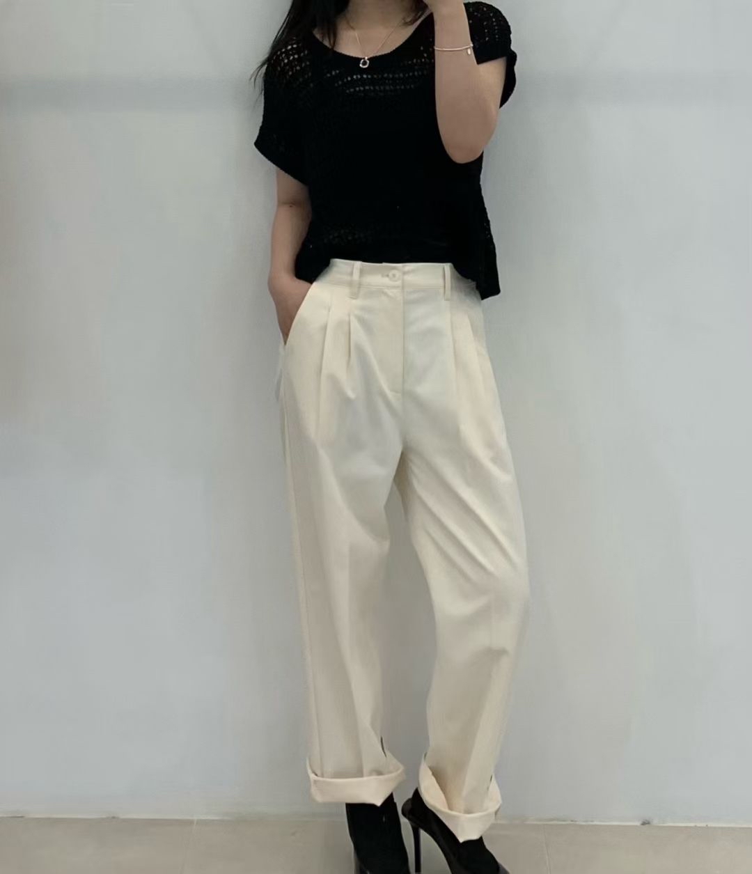 FP21_04 男友風修腳褲 (2色)