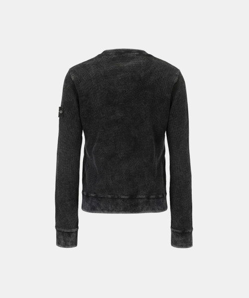 Studded Button-Up Cardigan - Black - 스터디드 버튼업 가디건 - 블랙