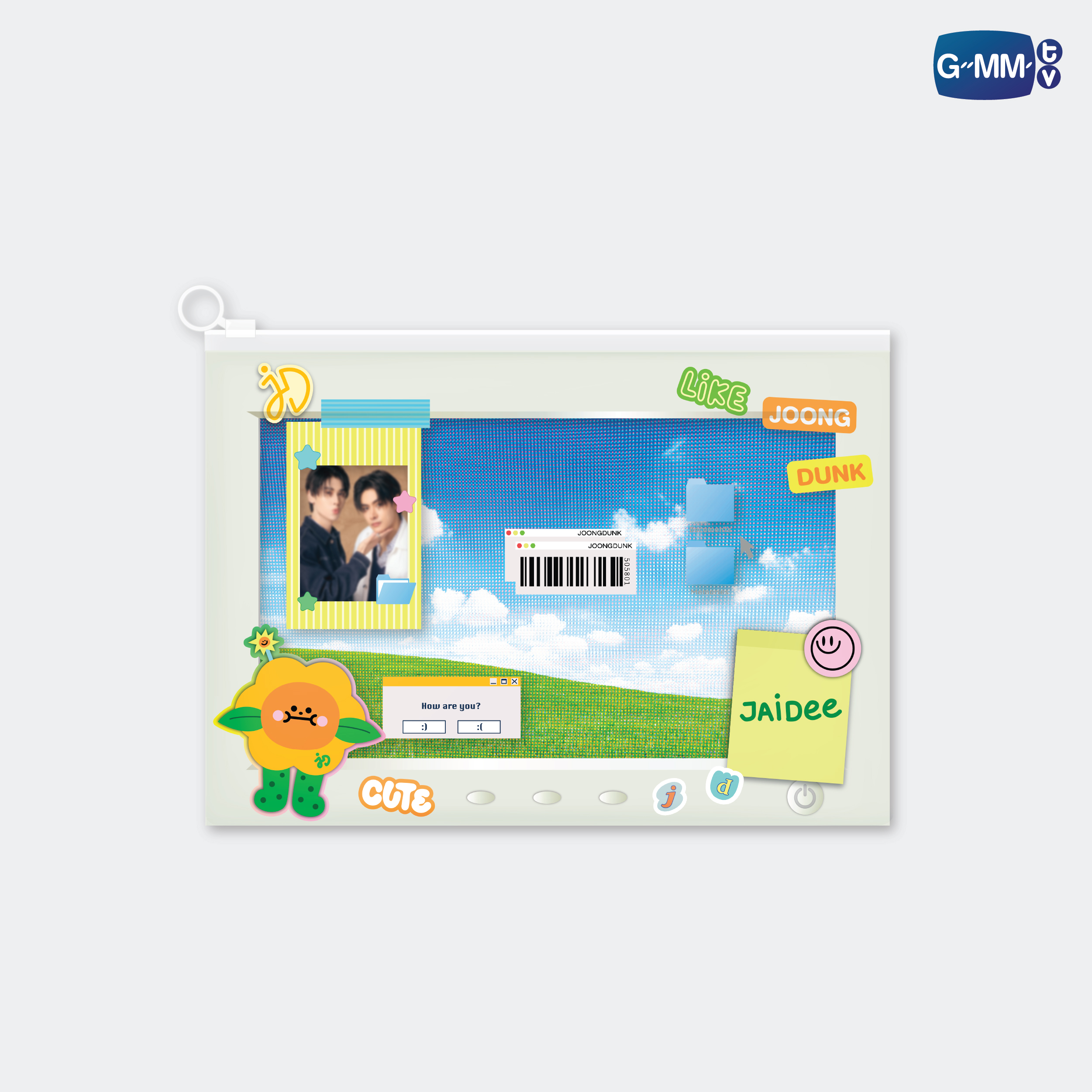JAIDEE CHARACTER POCKET ZIP FOLDER