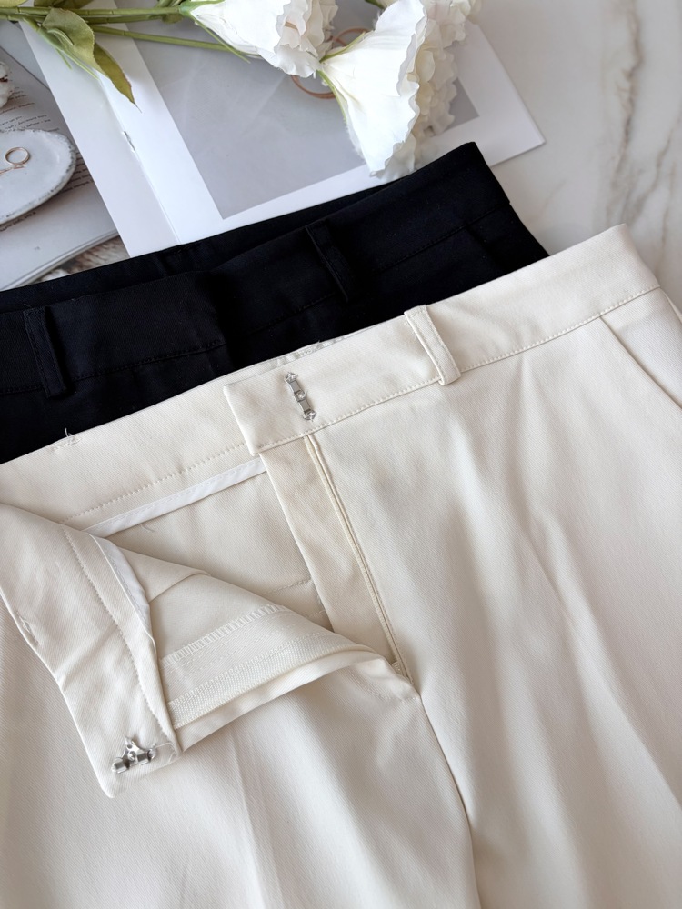 Minimal Tapered Ankle Pants (Black)
