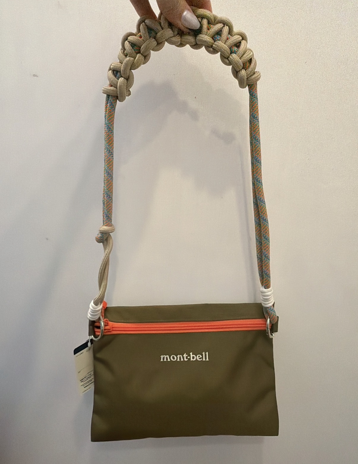 Montbell 隨身尼龍小物袋子(配改裝斜孭帶）