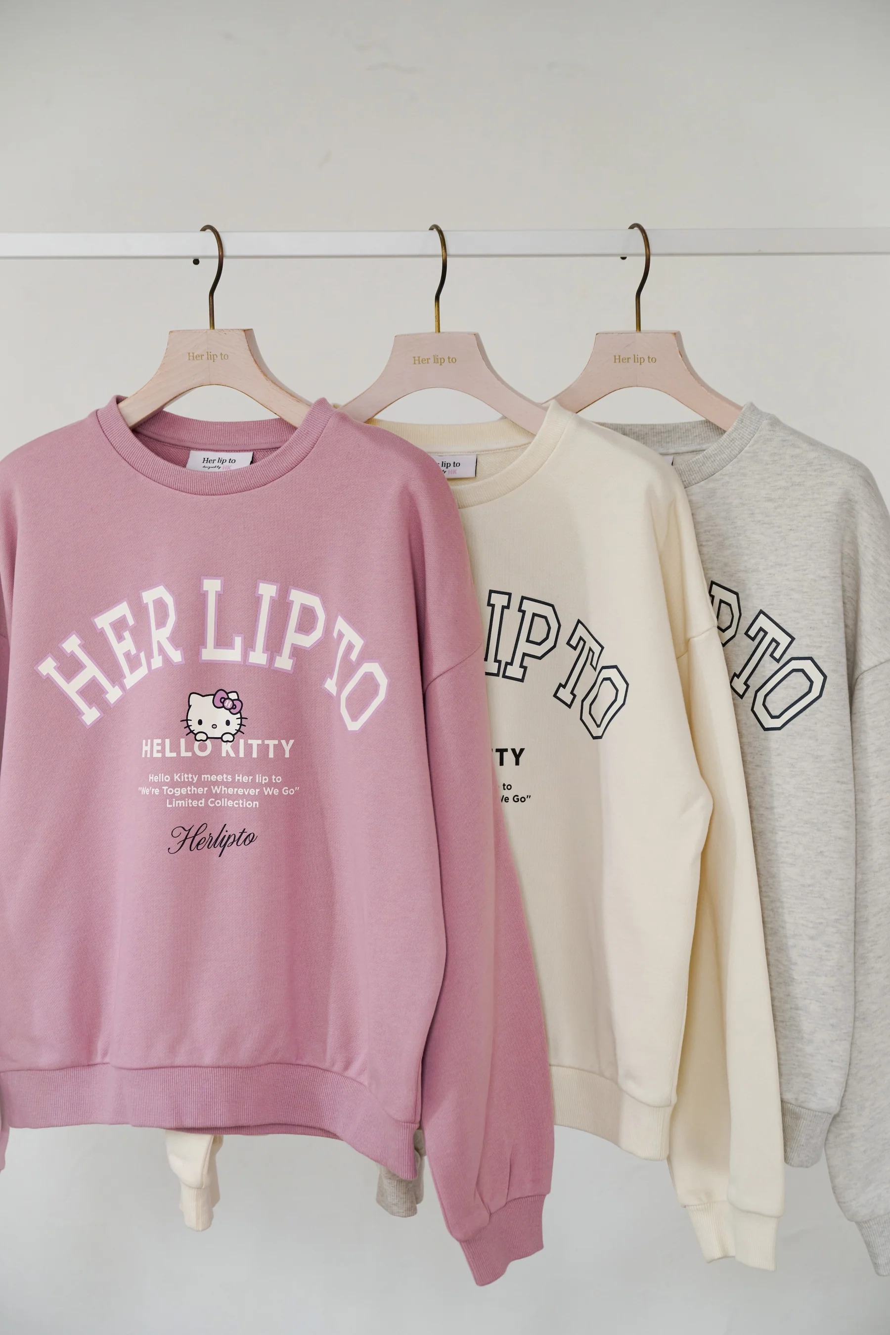 🎀【預訂】Her lip to × Kitty Sweatshirt P
