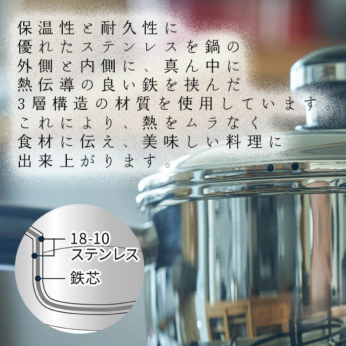 🔥🔥【日本製《宮崎製作所》Objet 全面三層鋼單柄片手鍋】