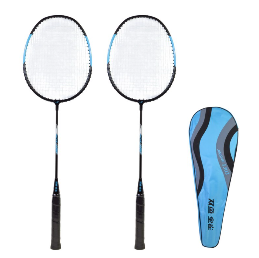 LT1302/雙魚金雀鋼鋁羽毛球拍(對裝)